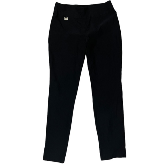 alex & olivia Pants - Alex & Olivia Tapered Leg Stretch Black Dress Pant